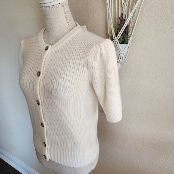 Frame Womens Shrunken Rib Wool & Cashmere Cardigan Size Small NWT $448 - Picture 7 of 12